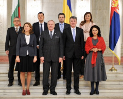 12 December 2018 The delegation of the Foreign Affairs Committee at the 3rd trilateral meeting of the Romanian, Bulgarian and Serbian parliamentary committees on foreign affairs/policy